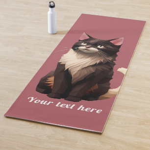 Kat Paper Cut Art Pet Care Food Shop Animal Clinic Yogamat