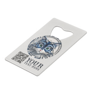 Kat Papier Origami Pet Care Grooming Dierenkliniek Creditkaart Flessenopener