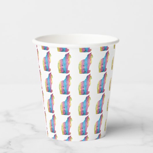Kat-papierbekertjes Papieren Bekers (Voorkant)