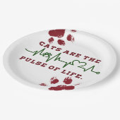 Kat Papieren Bordje (Gekanteld)