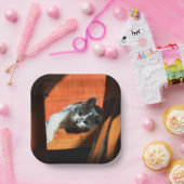 Kat Papieren Bordje (Feest)