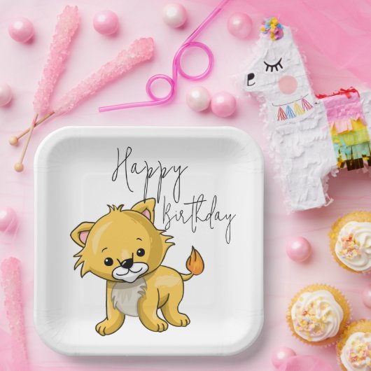 Kat Papieren Bordje (Feest)