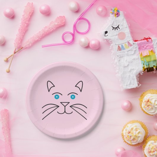 Kat Papieren Bordje (Feest)