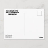 KAT PAPieren POP VINTAGE VERJAARDAGSPOSTKAART Briefkaart (Achterkant)