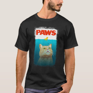 Kat Parody Paws Cat and Yellow Duck Cute Meow Kitt T-shirt