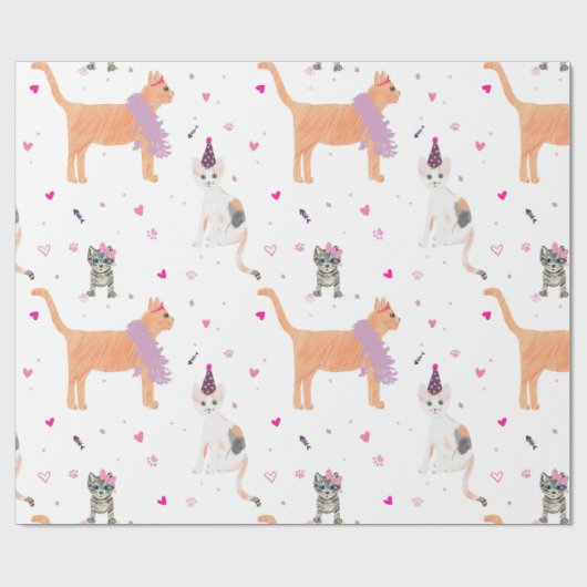 Kat-partij Cadeaupapier (Vlak)