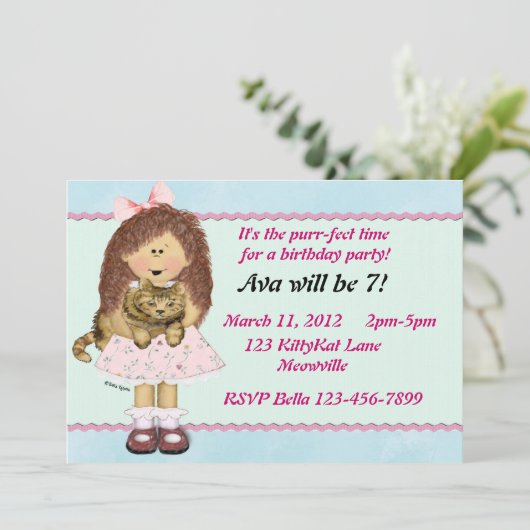 Kat-partij Kaart (Staand voorkant)