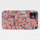 kat partij zwart koraal Case-Mate iPhone case (Achterkant (horizontaal))