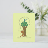 Kat Partridge in een Pear Tree Kerstmis Briefkaart (Staand voorkant)