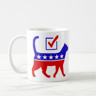 Kat Party Logo Feline Politics Great Party of Meow Koffiemok