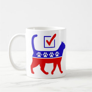 Kat Party Logo Feline Politics Great Party of Meow Koffiemok