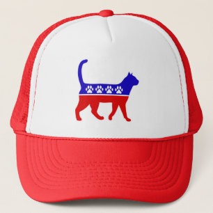 Kat Party Logo Feline Politics Great Party of Meow Trucker Pet