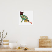 Kat Patchwork Pet Print (Keuken)