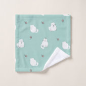 Kat patroon bad handdoek (Wasdoekje)