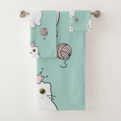 Kat patroon bad handdoek (Insitu)