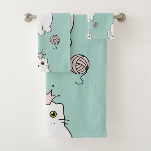 Kat patroon bad handdoek (Insitu)