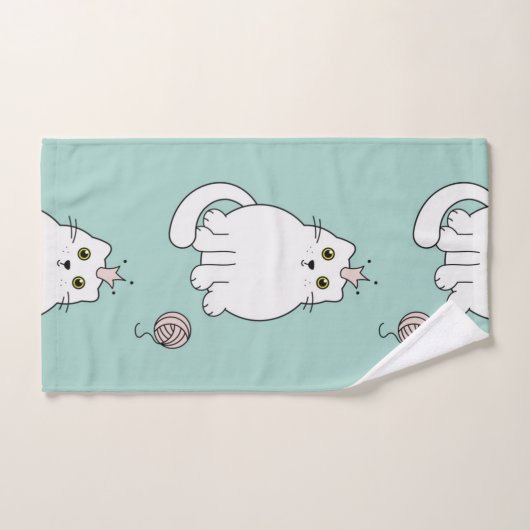 Kat patroon bad handdoek (Handdoek)