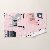 Kat patroon bad handdoek (Handdoek)