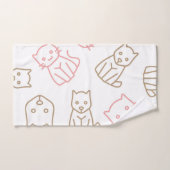 Kat patroon bad handdoek (Handdoek)