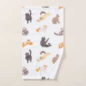 Kat patroon bad handdoek (Handdoek)