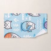 Kat patroon bad handdoek (Handdoek)