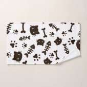 Kat patroon bad handdoek (Handdoek)
