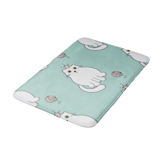 Kat patroon badmat (Gekanteld)