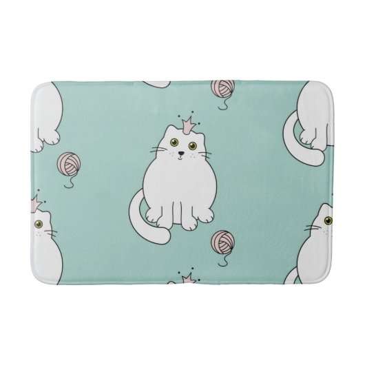 Kat patroon badmat (Voorkant)