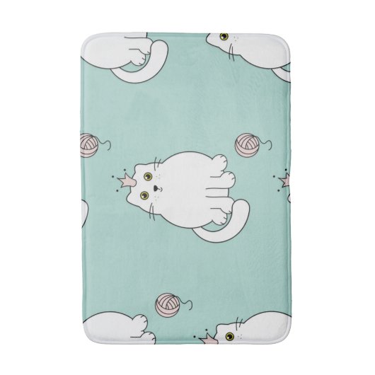 Kat patroon badmat (Voorkant Verticaal)