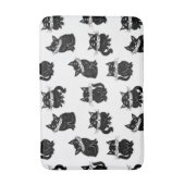 Kat patroon badmat (Voorkant Verticaal)