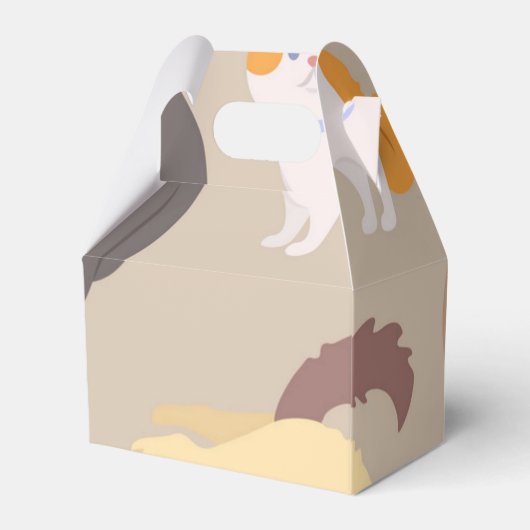 Kat patroon bedankdoosjes (Achterkant)