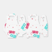 Kat patroon bedankdoosjes (Uitgevouwen)