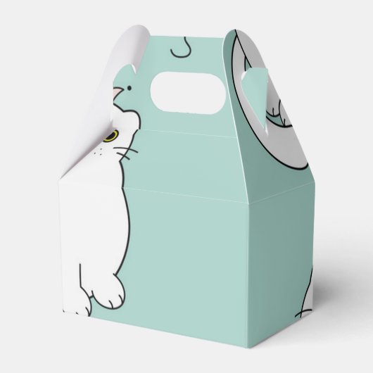 Kat patroon bedankdoosjes (Voorkant Zijde)