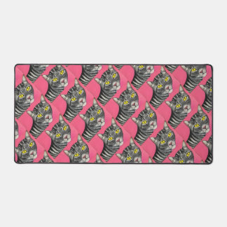 Kat patroon bureau mat