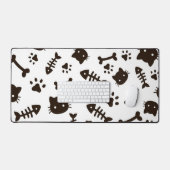 Kat patroon bureaumat (Keyboard & Muis)