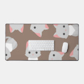 Kat patroon bureaumat (Keyboard & Muis)