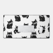 Kat patroon bureaumat (Keyboard & Muis)