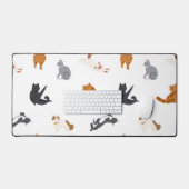 Kat patroon bureaumat (Keyboard & Muis)