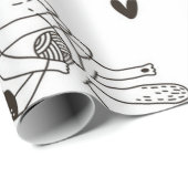 Kat patroon cadeaupapier (Rol Hoek)