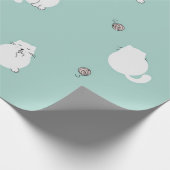 Kat patroon cadeaupapier (Hoek)