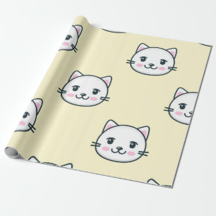 Kat patroon cadeaupapier