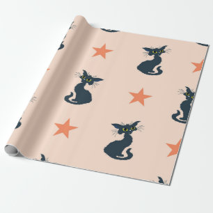 Kat patroon cadeaupapier