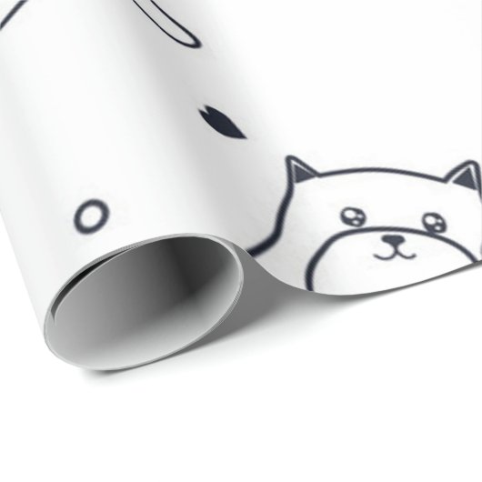 Kat patroon cadeaupapier (Rol Hoek)