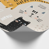 Kat patroon cadeaupapier (Hoek)