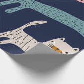 Kat patroon cadeaupapier (Hoek)