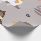 Kat patroon cadeaupapier (Hoek)
