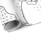 Kat patroon cadeaupapier (Rol Hoek)