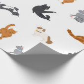 Kat patroon cadeaupapier (Hoek)