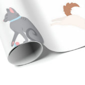 Kat patroon cadeaupapier (Rol Hoek)