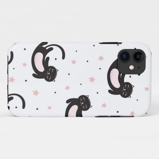 Kat patroon Case-Mate iPhone case (Achterkant (horizontaal))